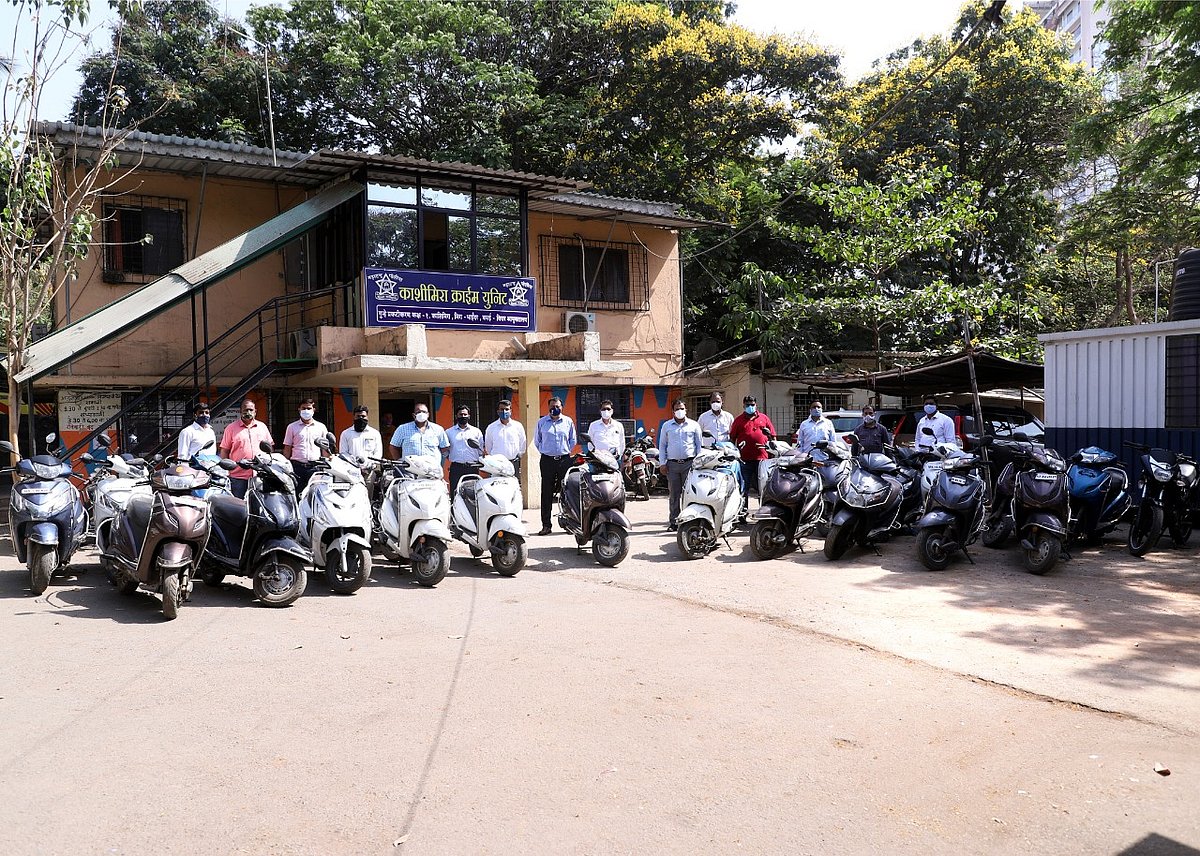 Mira Bhayandar: 25 bikes recovered after MBVV cops bust gang of bike thieves - Vimarsana News