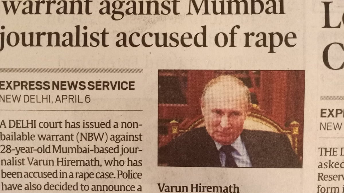 Instead of rape accused, newspaper publishes Russian President Putin's picture; Twitterati poke fun