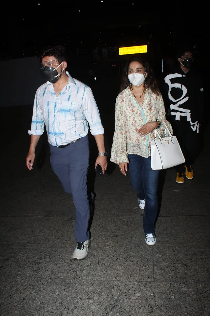 In Pics Arjun Kapoor celebrates Easter with Malika Arora's family; Madhuri Dixit, Dr Nene arrive in Mumbai