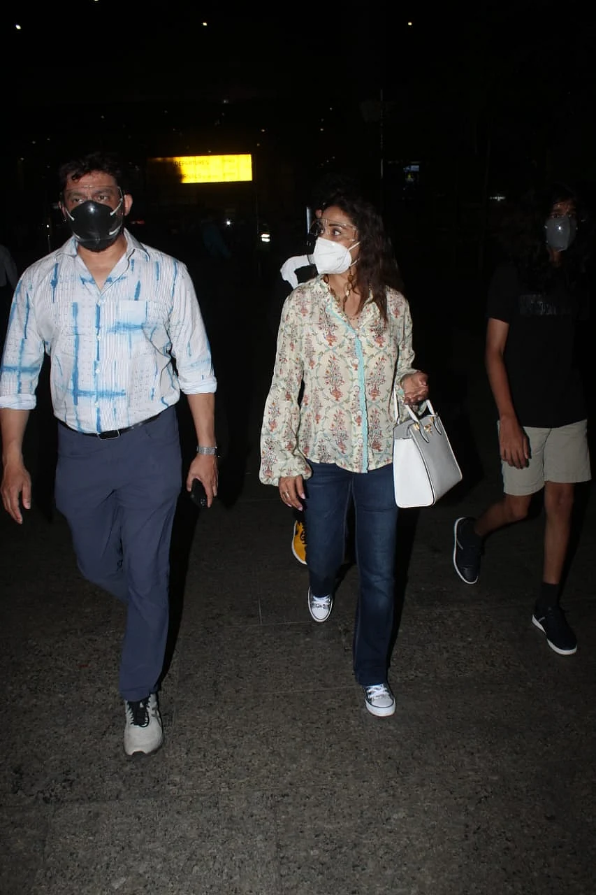 In Pics Arjun Kapoor celebrates Easter with Malika Arora's family; Madhuri Dixit, Dr Nene arrive in Mumbai