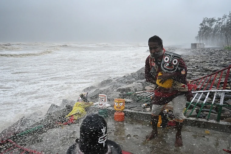 In pics: Cyclone Yaas ravages Odisha; trees, electric poles uprooted, kutcha houses damaged