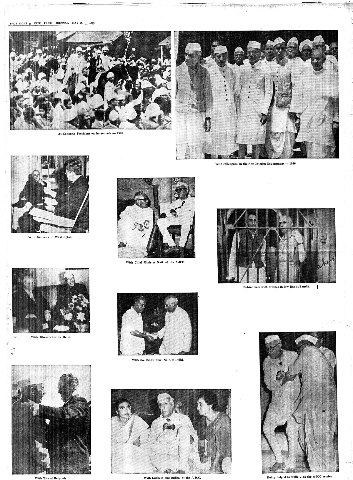 From the FPJ Archives: Nehru epoch comes to an end, world grieves for India's lost leader