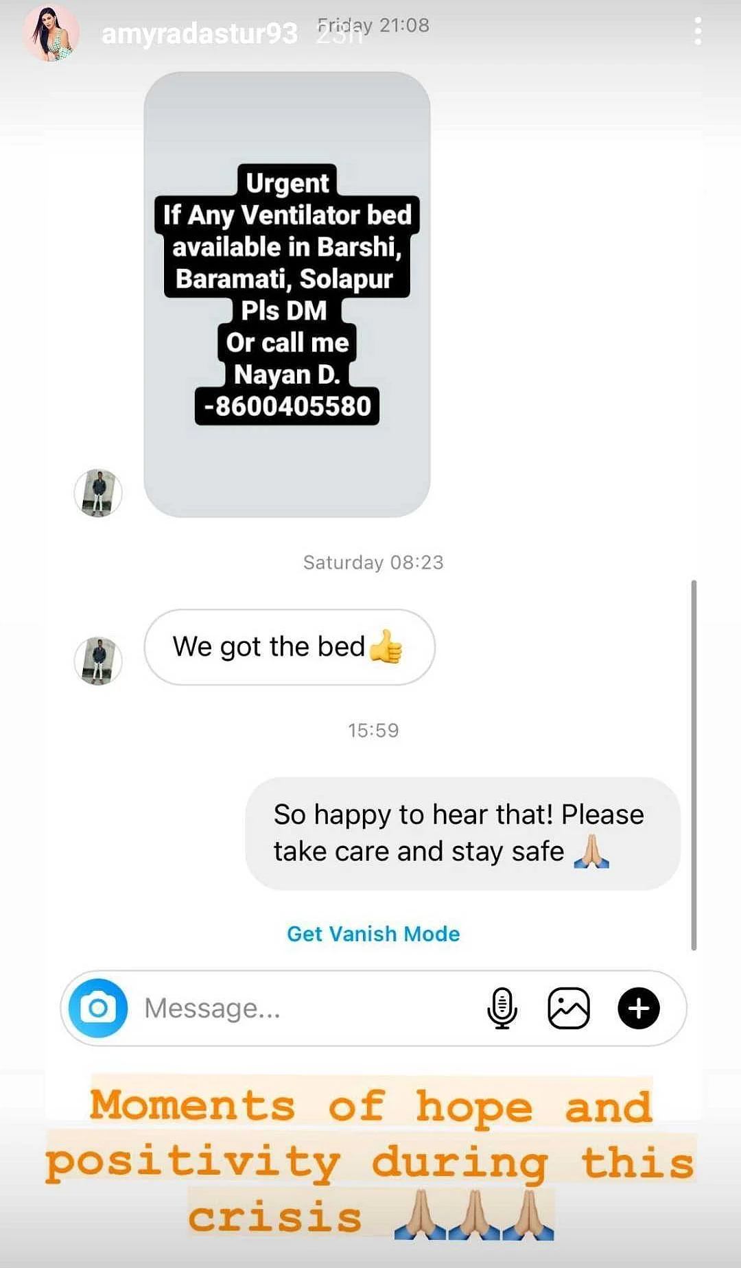 ‘Greedy for fame’: Amyra Dastur trolled for sharing screenshots of helping people amid COVID-19 crisis