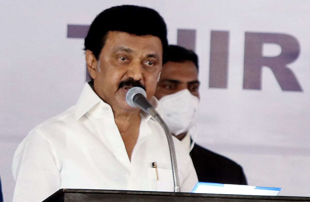 DMK Chief MK Stalin takes oath as the Chief Minister of Tamil Nadu, in Chennai on Friday. The oath administered by Governor Banwarilal Purohit.