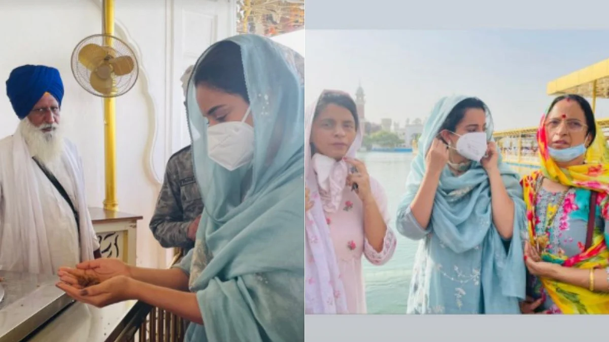 Kangana Ranaut visits Golden Temple with family