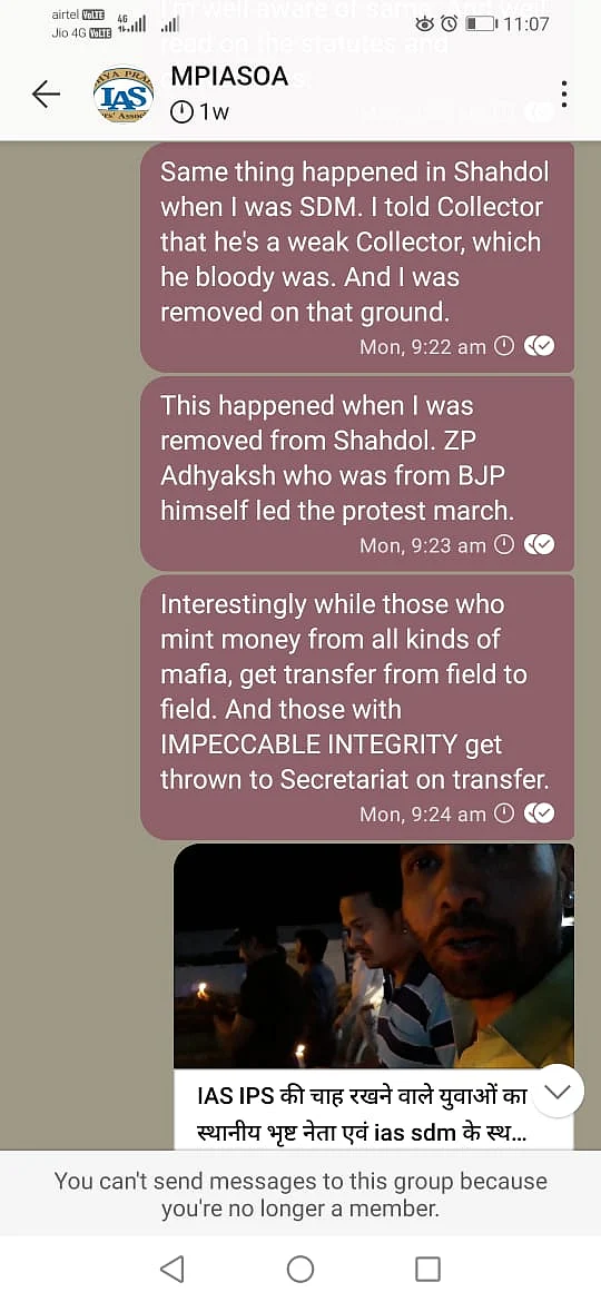 Screenshot of Jangid's post