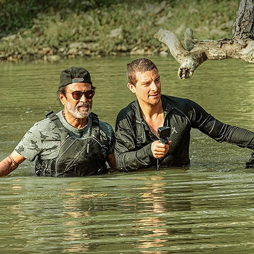 Rajinikanth and Bear Grylls