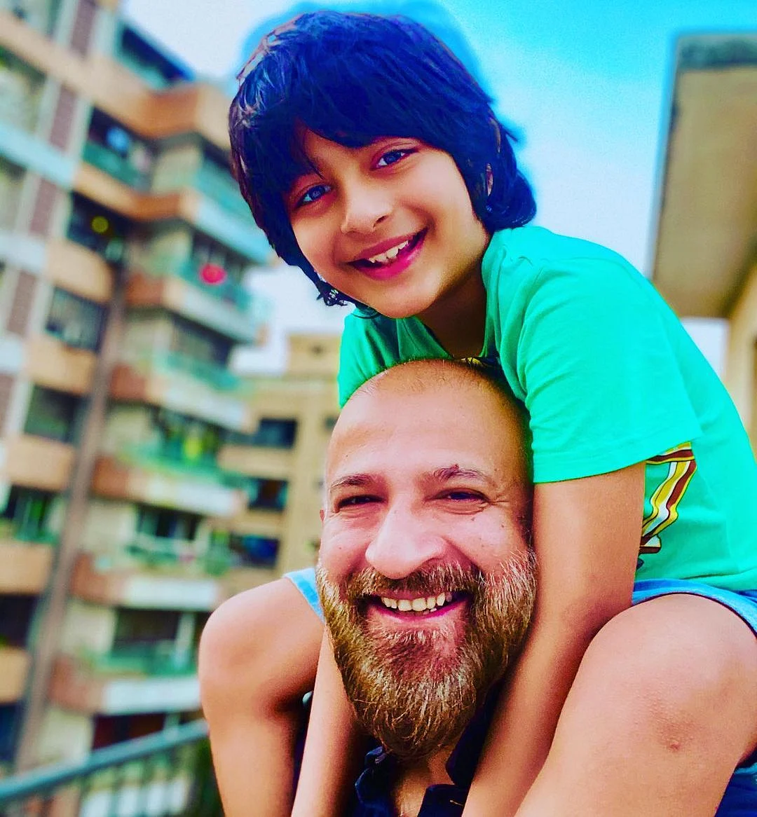 In Pics: Raj Kaushal’s doting dad moments with son Vir and daughter Tara
