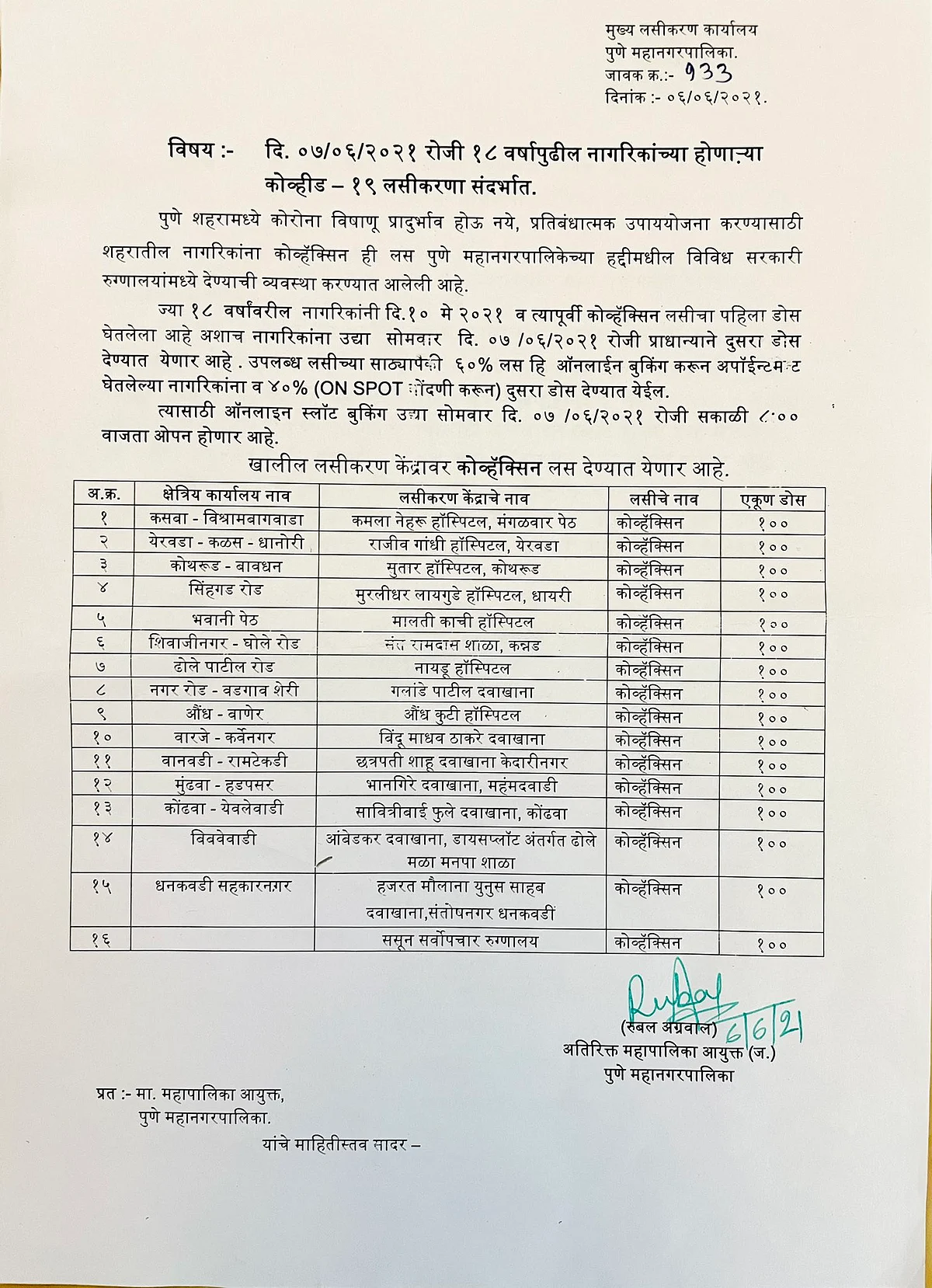 COVID-19 vaccination in Pune: 16 Covaxin, 55 Covishield centres to remain open tomorrow; here's the full list