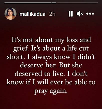 Actor-comedian Mallika Dua mourns mother Chinna Dua's demise due to COVID-19