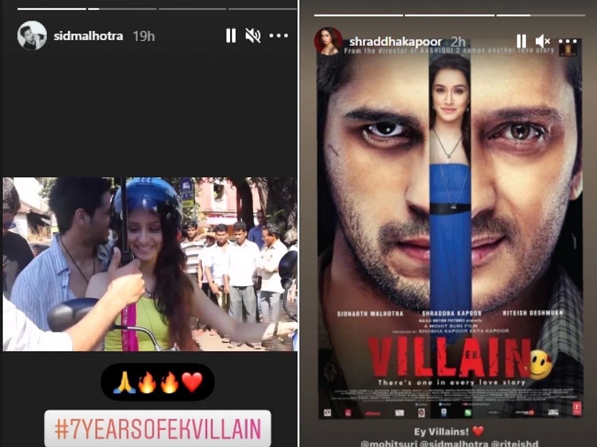 Shraddha Kapoor, Sidharth Malhotra celebrate seven years of 'Ek Villain'