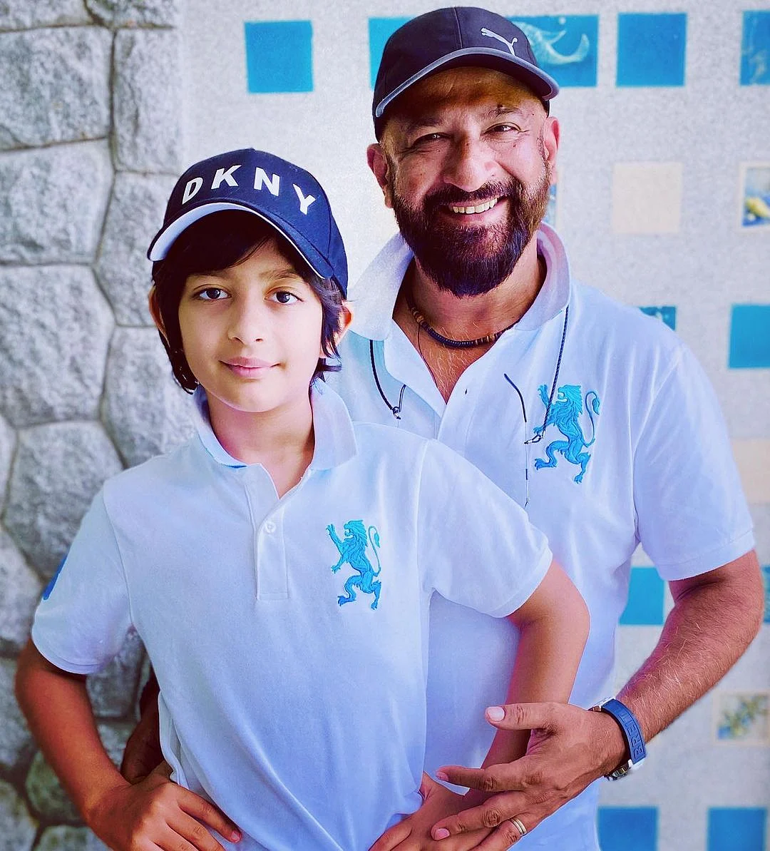 In Pics: Raj Kaushal’s doting dad moments with son Vir and daughter Tara