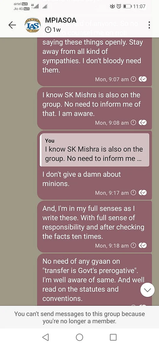 Screenshot of Jangid's post