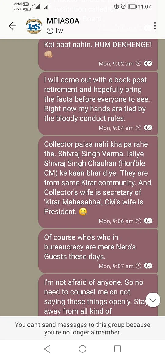 Screenshot of Jangid's post