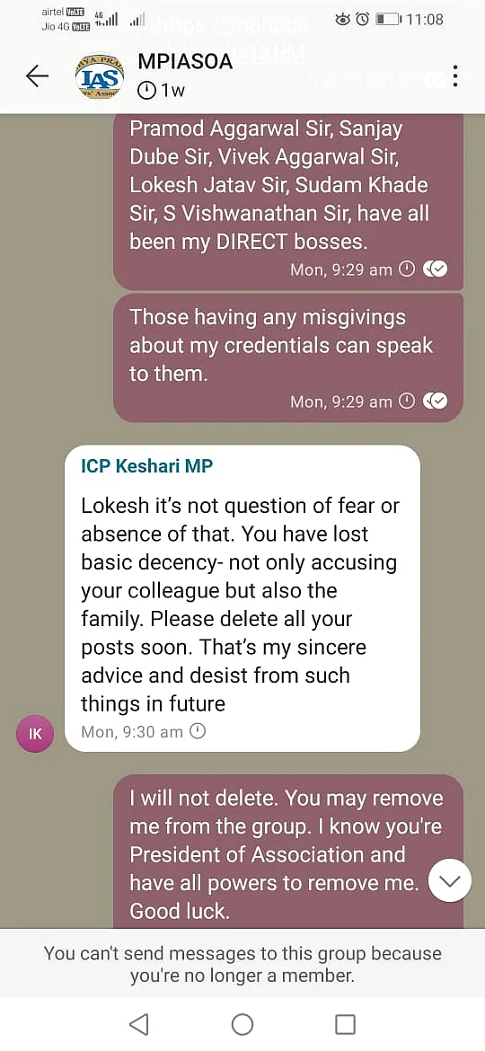 Screenshot of Jangid's post