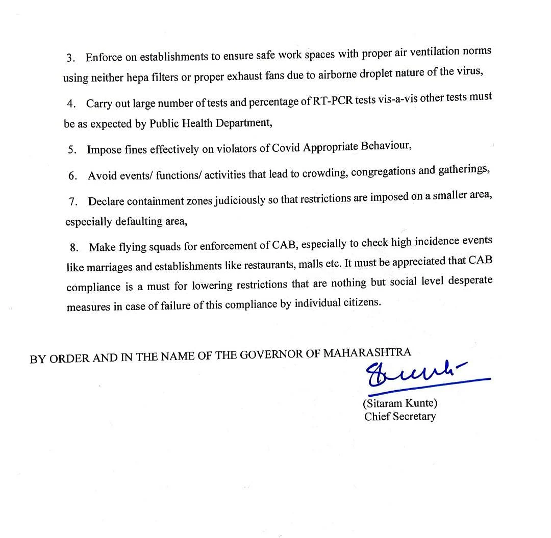#BREAKING: Maharashtra govt imposes uniform restrictions in state amid threat of new Delta Plus variant