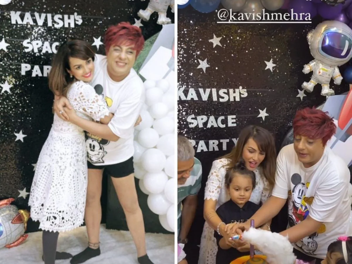 In Pics: Karan Mehra, Nisha Rawal celebrate son Kavish's birthday amid legal dispute