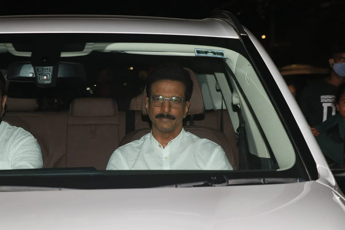 Javed Jaffery at Dilip Kumar's house