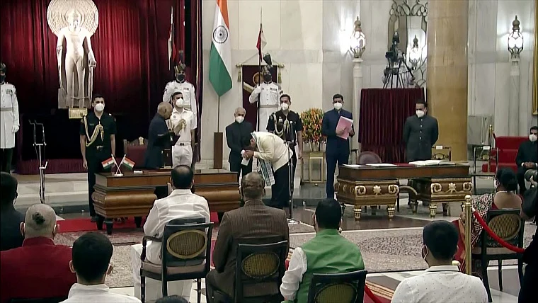 Union Cabinet expansion: 43 leaders take oath as ministers at Rashtrapati Bhavan; see pics
