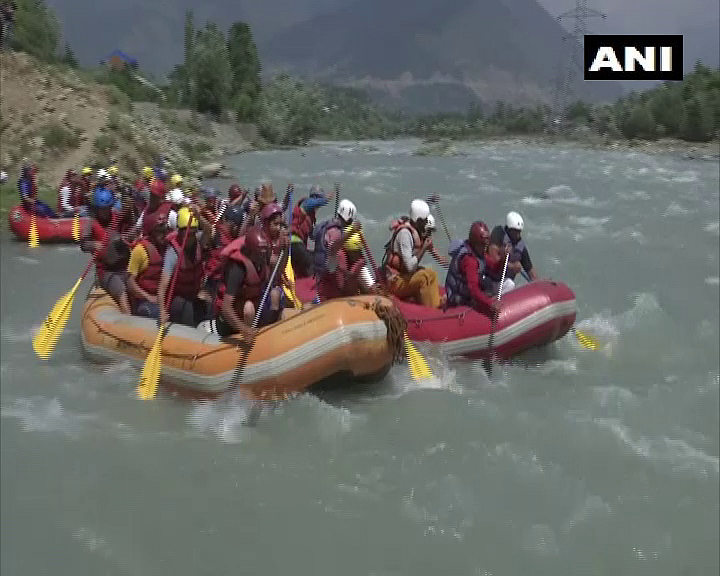 Jammu and Kashmir government started rafting activities in Ganderbal to boost adventure sports and tourism after COVID-19 cases have declined in the state.