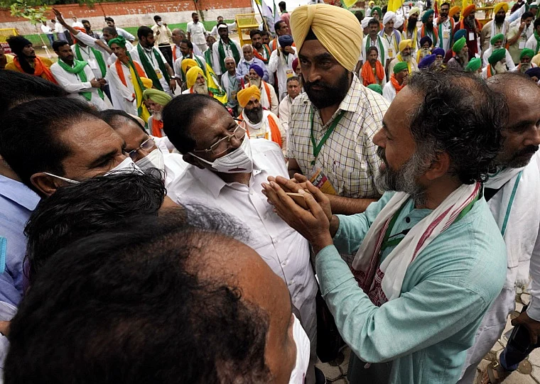 In pics: Farmers protest against three farm laws on day one of Kisan Sansad at Jantar Mantar