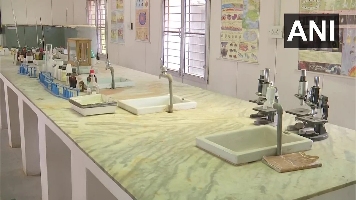 The school, which has been established by the Army, has all the modern facilities which only city schools have