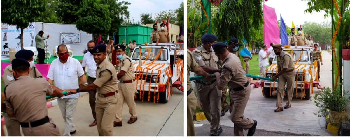 Watch Video: CISF sniffer dogs at Jaipur airport retire amidst grand ceremony