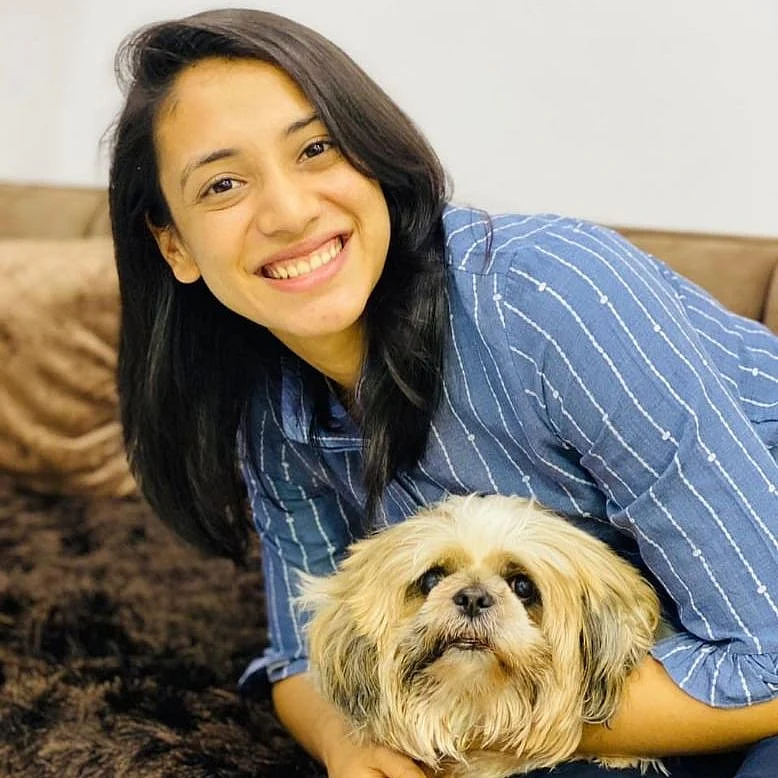 Puppy love with Smriti Mandhana