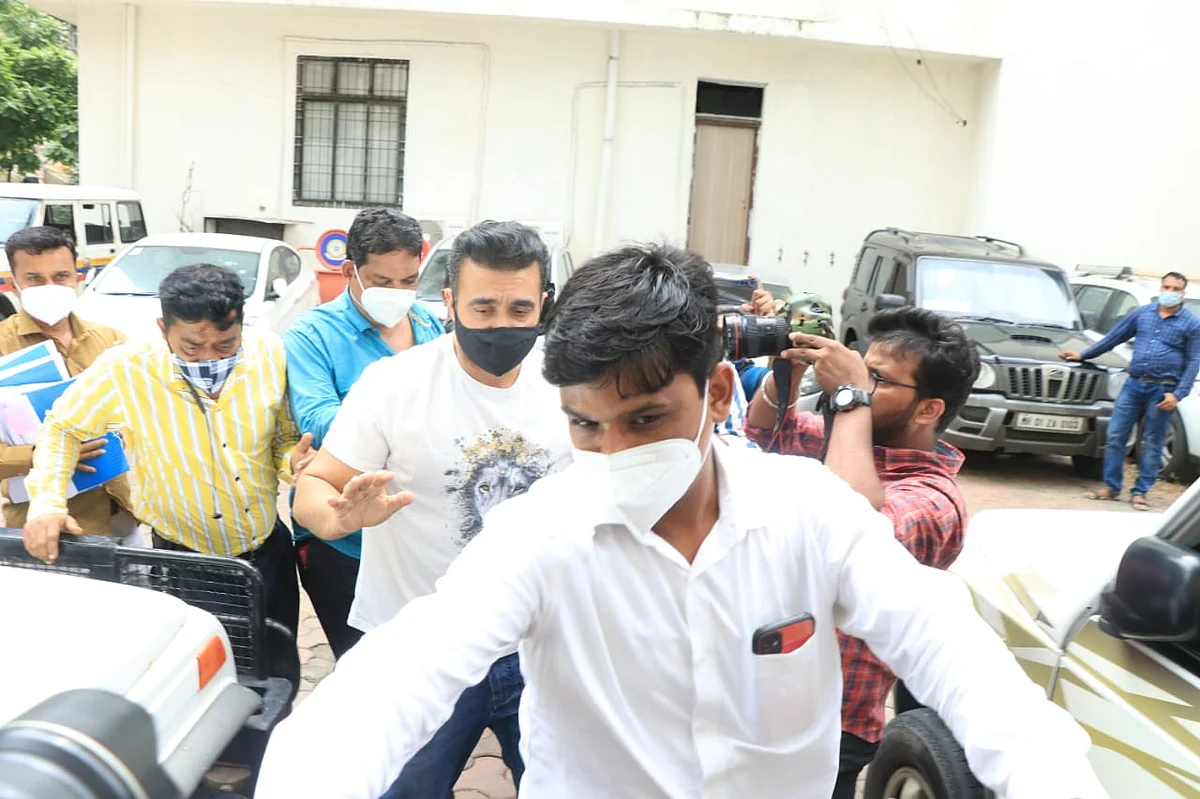 Raj Kundra at Byculla Police Quaters