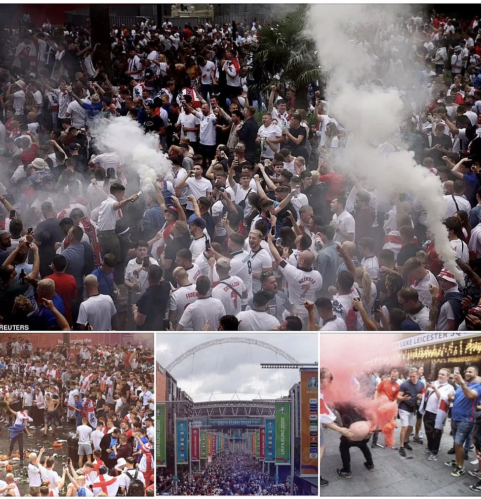 In Photos: England fans can't digest loss to Italy in Euro 2020 final; abuse Rashford, Saka and Sancho