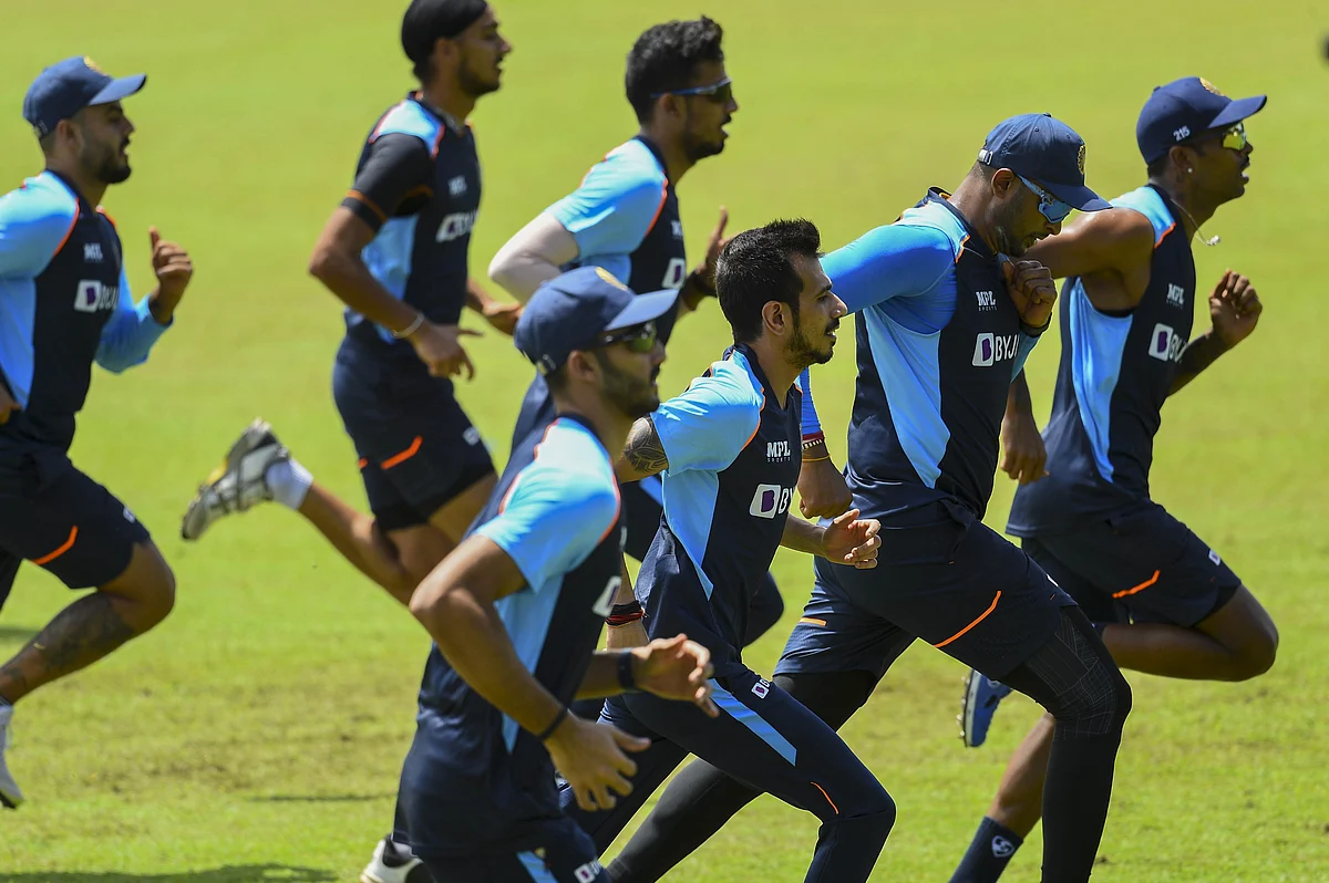 Indian players in Colombo on July 2, 2021