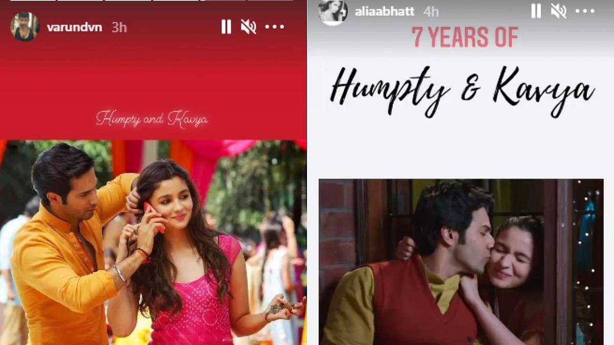 Alia Bhatt and Varun Dhawan get nostalgic as 'Humpty Sharma Ki Dulhania' clocks 7 years