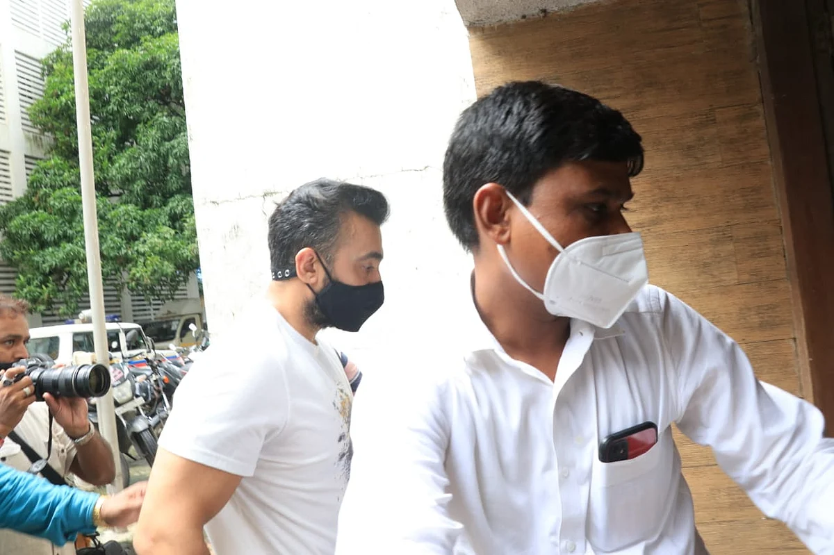 In Pics: Raj Kundra remanded in police custody till July 23 in porn racket case