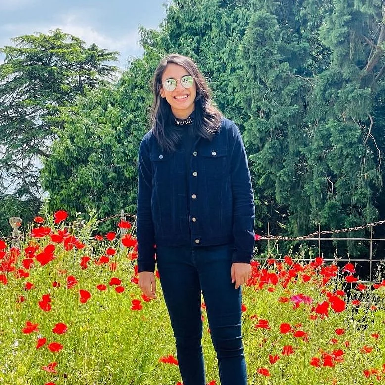 Smriti Mandhana pictured in a beautiful setting