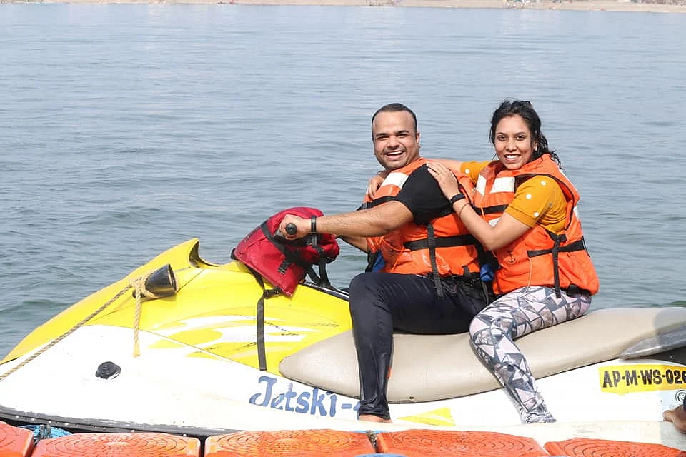 The couple enjoyed boat ridding before Pandemic hit the country