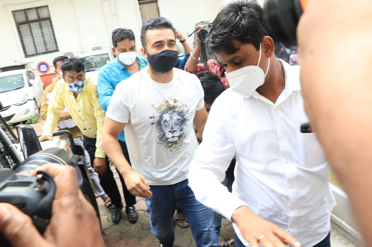 In Pics: Raj Kundra remanded in police custody till July 23 in porn racket case