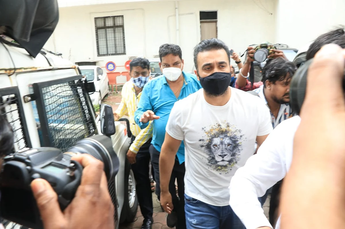 In Pics: Raj Kundra remanded in police custody till July 23 in porn racket case