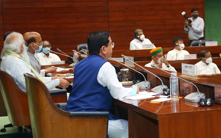 In pics: All-party meeting held at Parliament; PM Modi, Rajnath Singh, more than 40 leaders from 33 parties attend