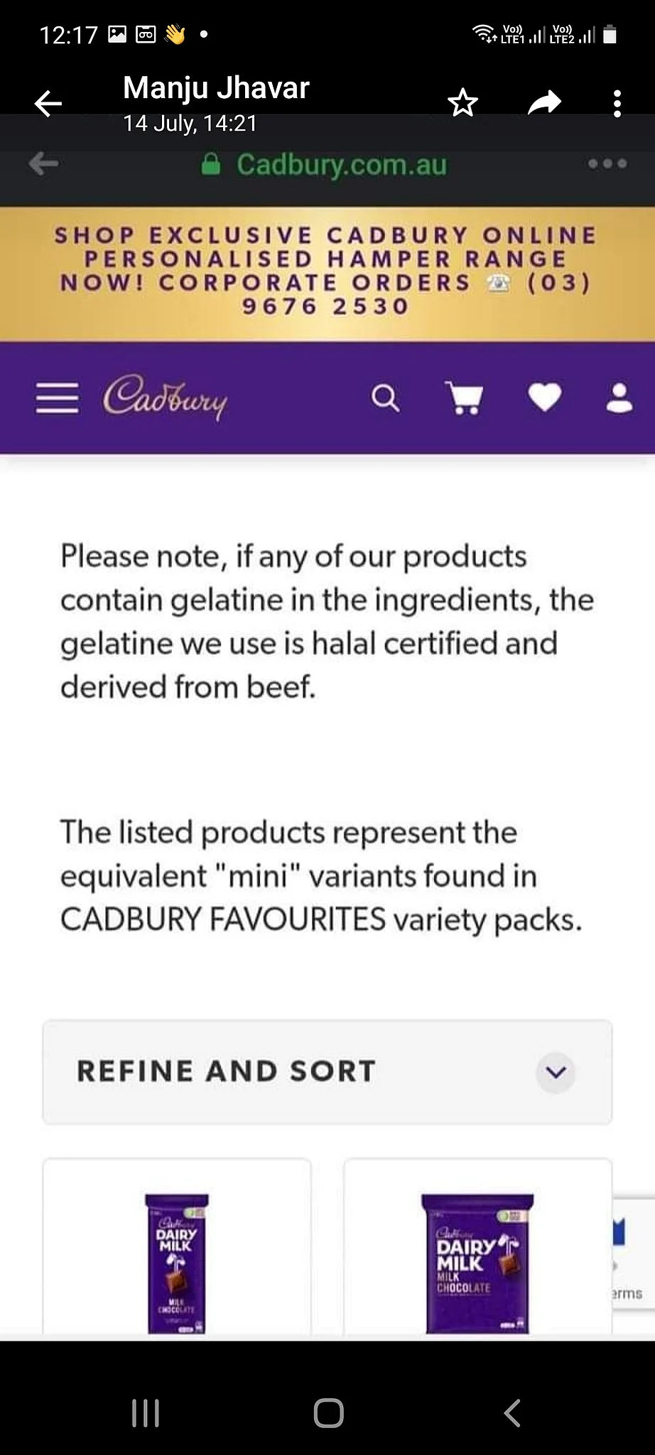 Viral: Does Cadbury include gelatine? Why are netizens boycotting it?