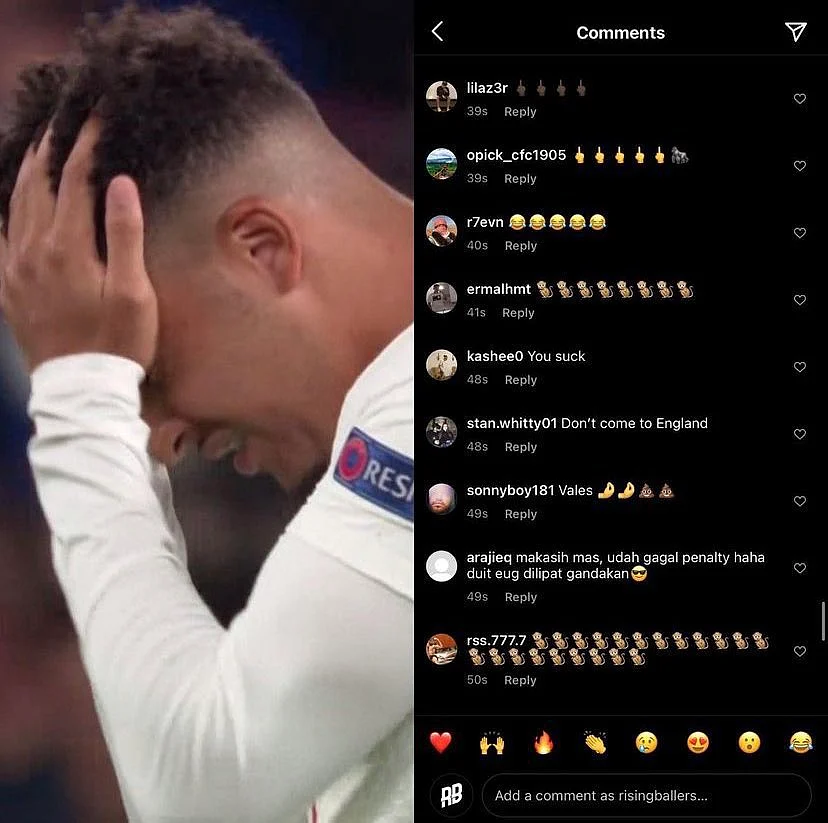 In Photos: England fans can't digest loss to Italy in Euro 2020 final; abuse Rashford, Saka and Sancho