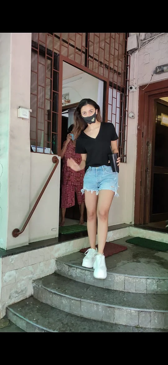 In Pics: Varun Dhawan steps out with mom Lali; Alia Bhatt spotted at dubbing studio in Mumbai