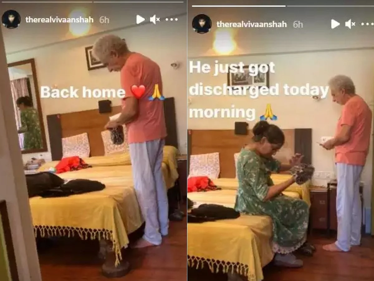Naseeruddin Shah discharged from hospital; son Vivaan shares his pics with Ratna Pathak Shah