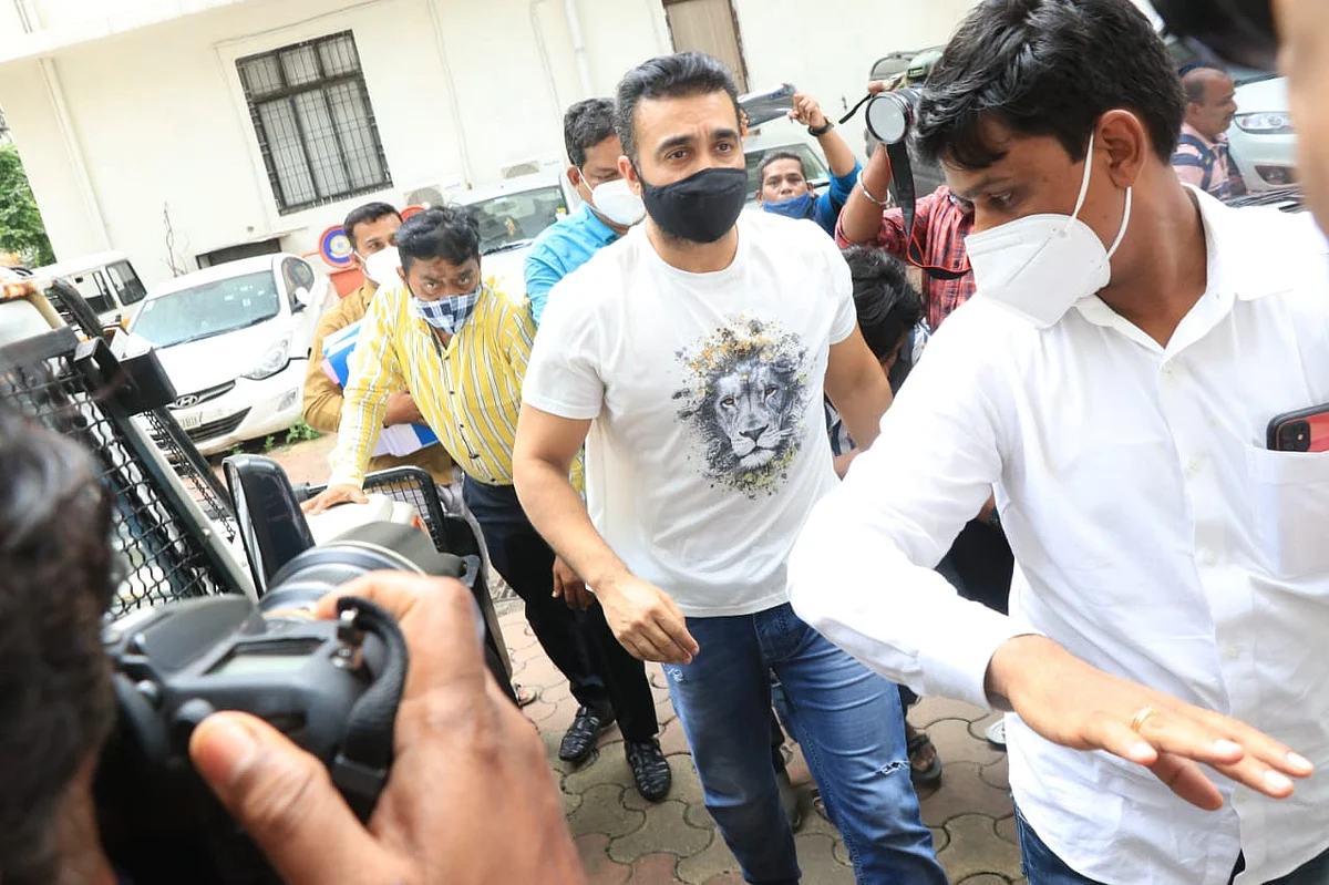 In Pics: Raj Kundra remanded in police custody till July 23 in porn racket case