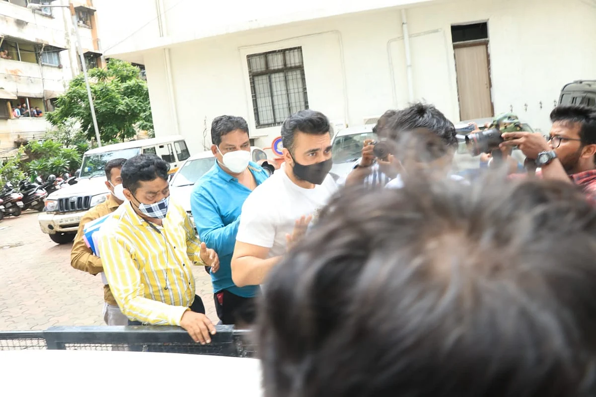 In Pics: Raj Kundra remanded in police custody till July 23 in porn racket case