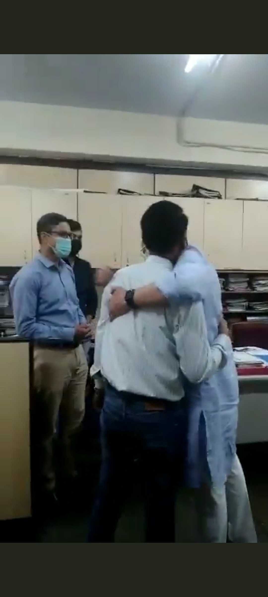 Watch Video: Newly-appointed minister Ashwini Vaishnaw hugs engineer from signal dept of Railways