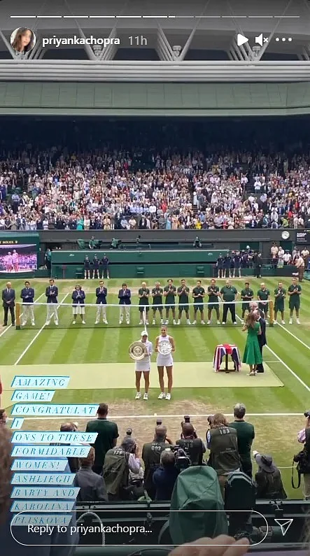 In Pics: Priyanka Chopra's attends Wimbledon finals with Natasha Poonawalla; shares glimpses of 'girls day out'
