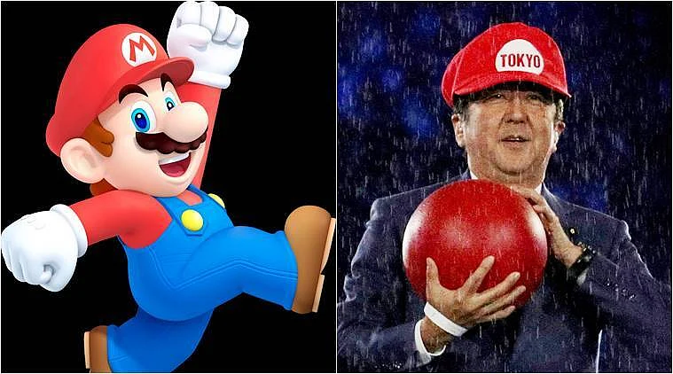 Former Japan PM Shinzo Abe came dressed as Mario at 2016 Rio closing ceremony