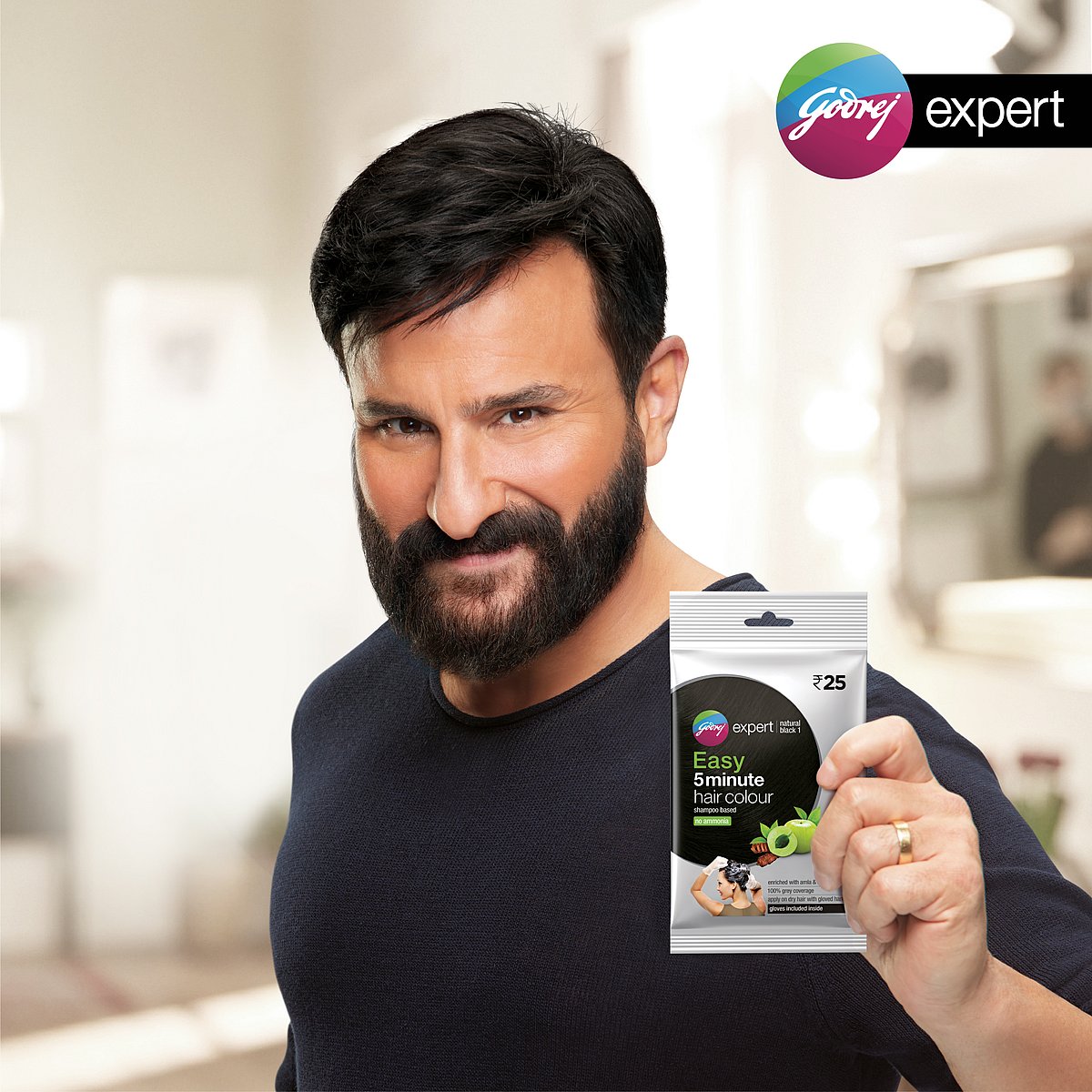 Saif Ali Khan becomes the face of Godrej Expert Easy shampoo hair colour