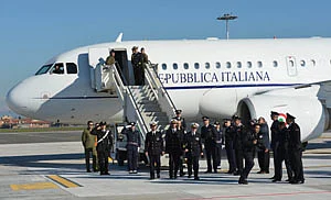 Italian marines return home for Christmas