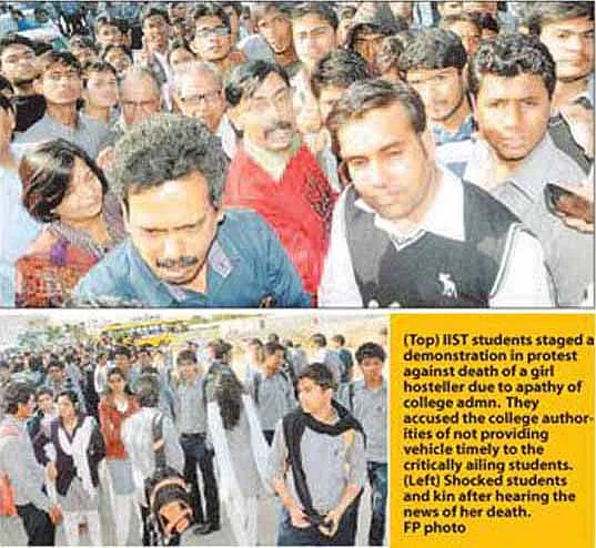 Girl hosteller dies at IIST, students vent ire